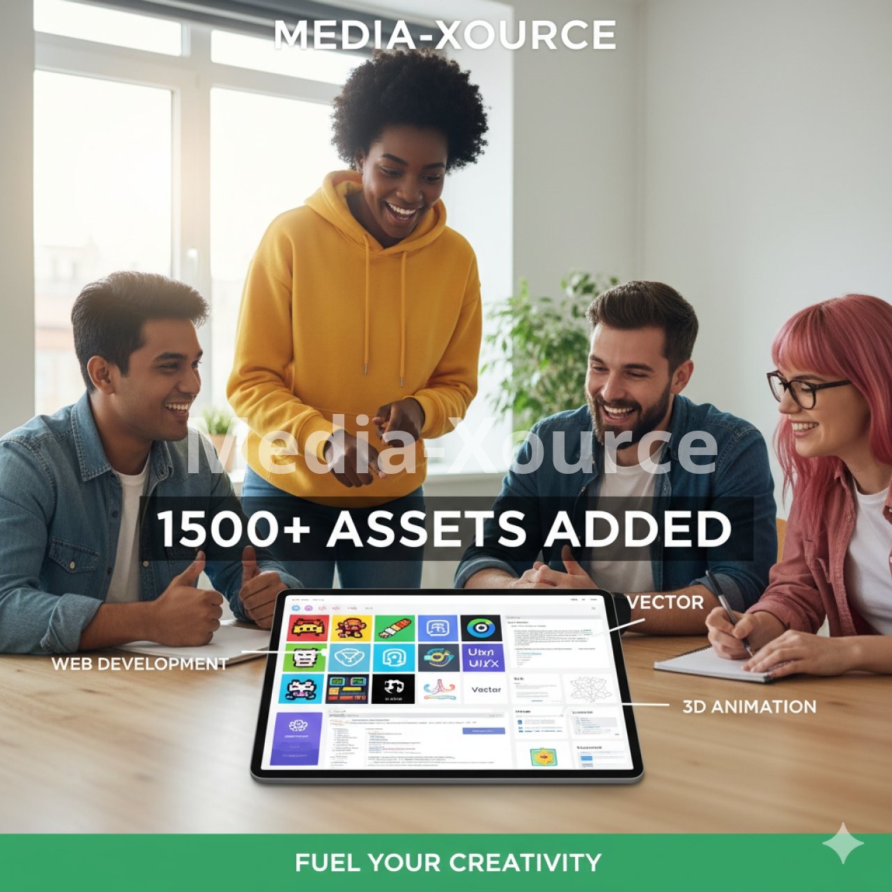 Boost Your Projects: MEDIA-XOURCE Unveils 1500+ New Assets Across Key Categories!