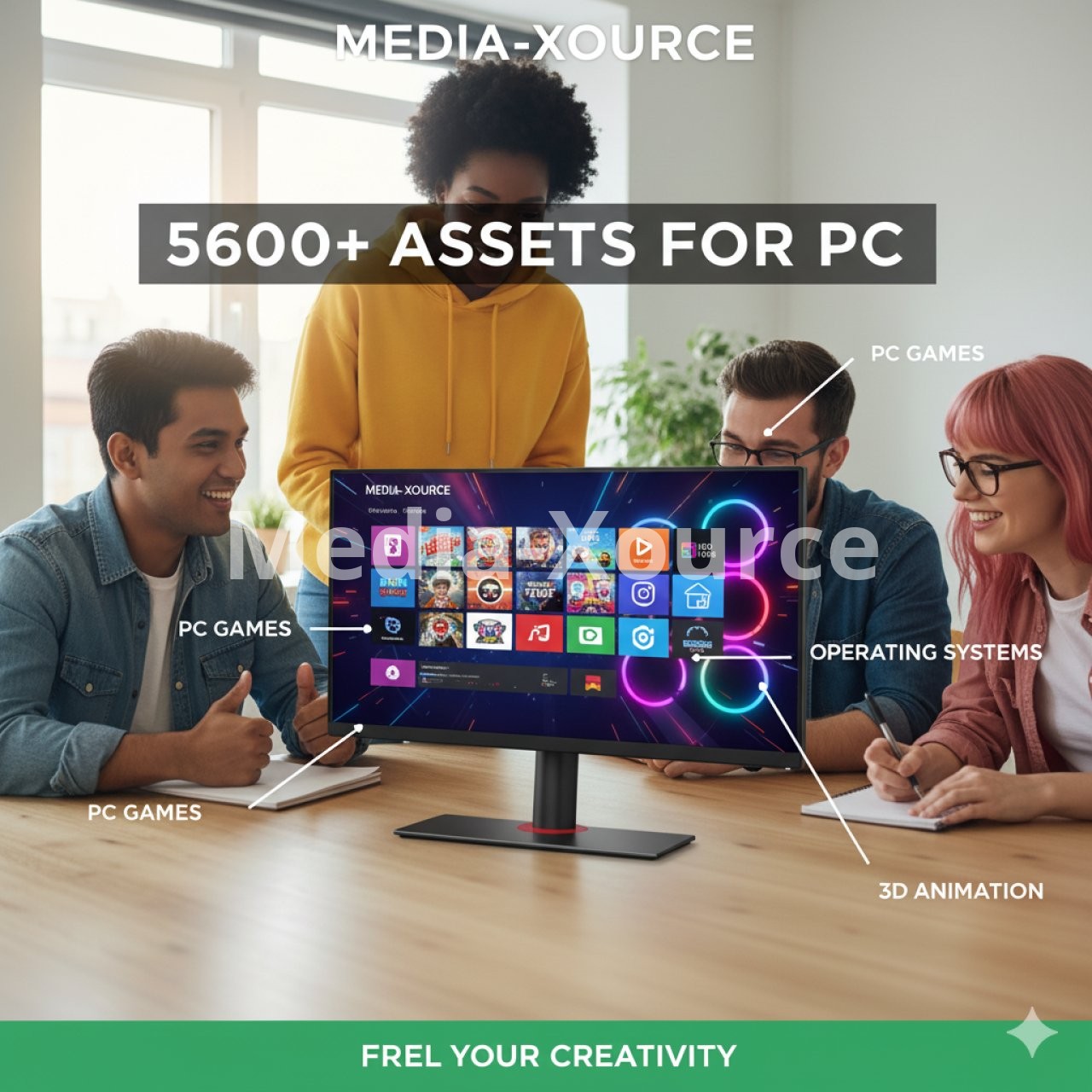 Your PC Just Got a Massive Upgrade: 5600+ FREE PC Assets from MEDIA-XOURCE!