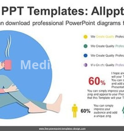 Happy Tea Time PowerPoint Diagram