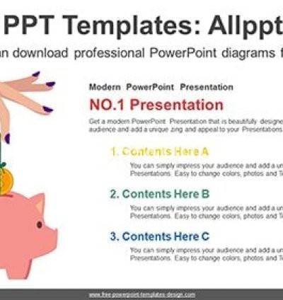 Piggy Bank PowerPoint Diagram Template
