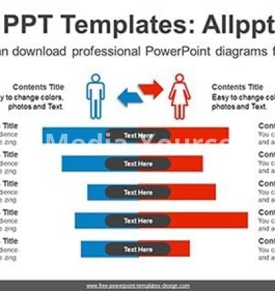 Comparison Bar Chart Diagram Template