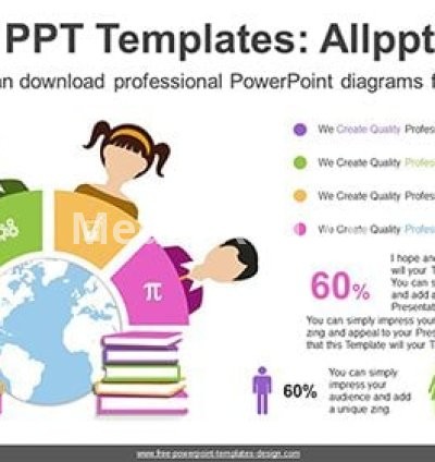 Students Online Learning PPT Diagram