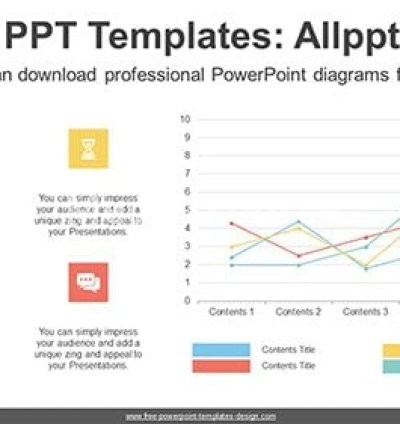 Simple Line Chart Diagram Template
