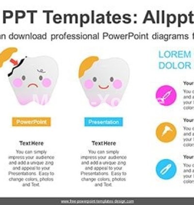 Cavity Filling Care PowerPoint Diagram