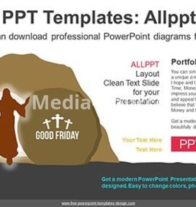 Happy Easter Day PowerPoint Diagram
