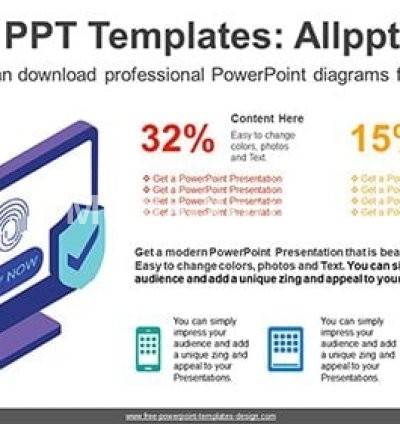 Online Payment Security PowerPoint Diagram