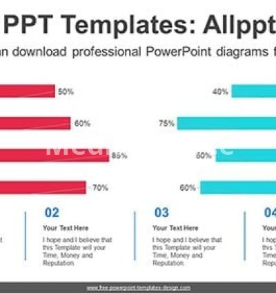 Comparison Bar Chart PowerPoint Diagram