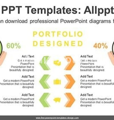 Compare-Pie Charts Diagram Template