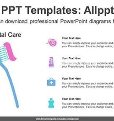 Brushing Teeth PowerPoint Diagram