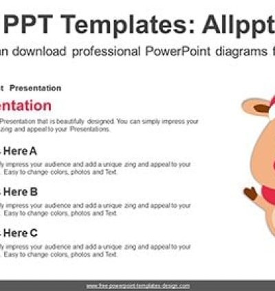 Christmas Rudolph PowerPoint Diagram Template