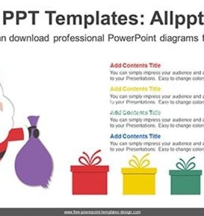 Christmas Santa Claus PowerPoint Diagram Template