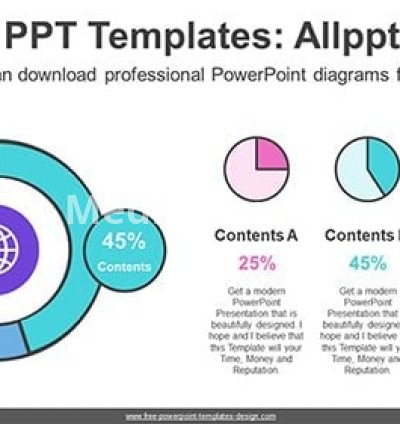 Doughnut Pie Charts PowerPoint Diagram