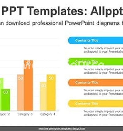 Clustered Vertical Bar Chart PowerPoint Diagram