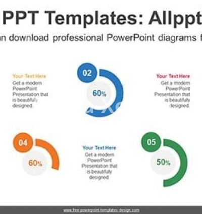 Numbering Doughnut Charts PowerPoint Diagram