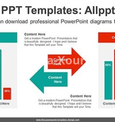 Two Group Bar-Chart Compare PowerPoint Diagram