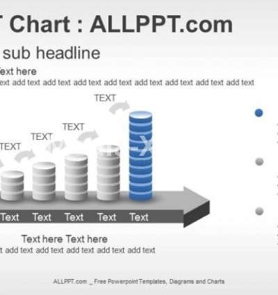 Rising Bar Graph PPT Charts