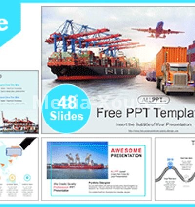 Global Logistics Partnership PowerPoint Templates