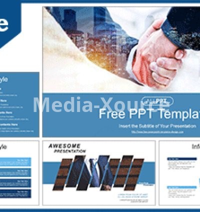 Success Business Handshake PowerPoint Templates