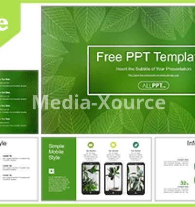 Transparent Skeletal Leaves PowerPoint Templates