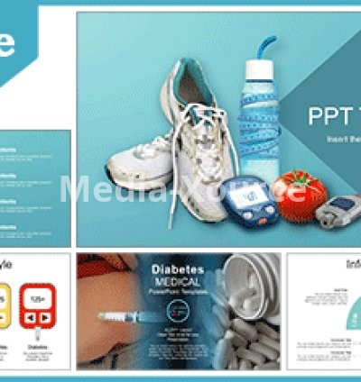 Healthy Diabetic Life PowerPoint Templates