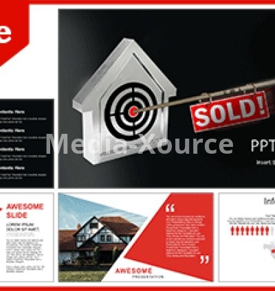 Real Estate Target PowerPoint Templates