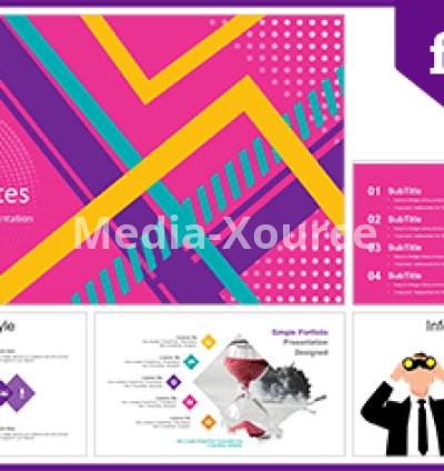 Abstract Stripes Lines PowerPoint Templates