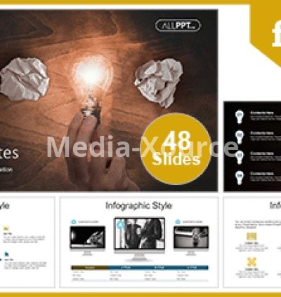 Business Ideas Light Bulbs PowerPoint Templates