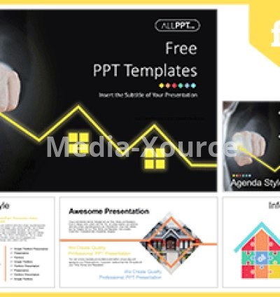 Real Estate Rise PowerPoint Templates