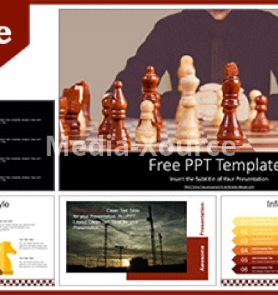 Chess Game Businessman PowerPoint Templates