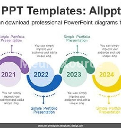 Horizontally Aligned Circles PPT Diagram