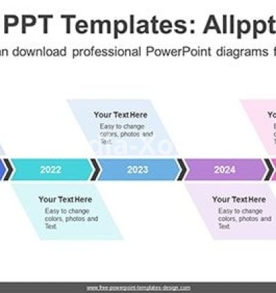 Chevron Arrows Banner PowerPoint Diagram