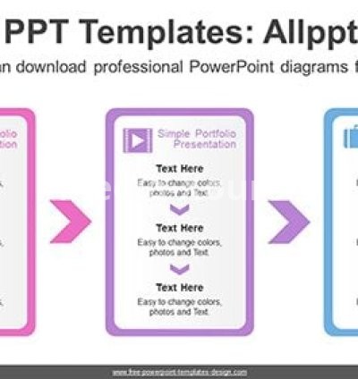 Rectangle Banner Flow Diagram Template