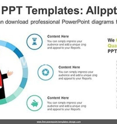 Semi-Radial Doughnut PPT Diagram