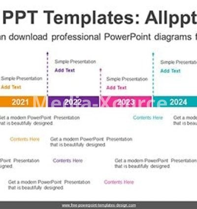Thin Rectangle Bar PowerPoint Diagram