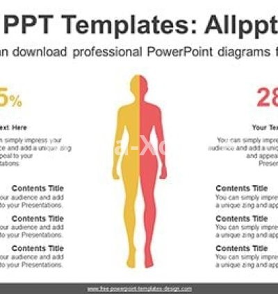 Human Silhouette Symmetry PPT Diagram