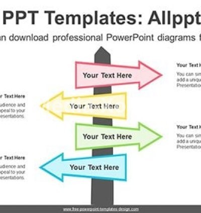 Milestone Arrow PowerPoint Diagram