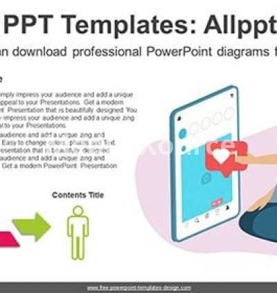 Social Network Communication PPT Diagram