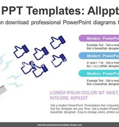 Social Media Likes PowerPoint Diagram