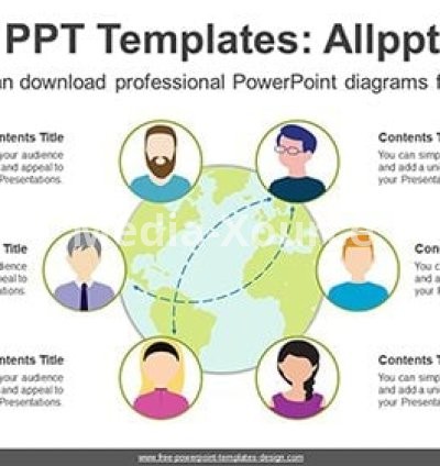 Social Media Communication PPT Diagram