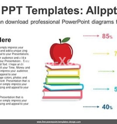 Apple Book PowerPoint Diagram